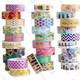 There’s no law that you have to hide your adhesive. This decorative tape can be used almost like a flat frame to make your art pop.